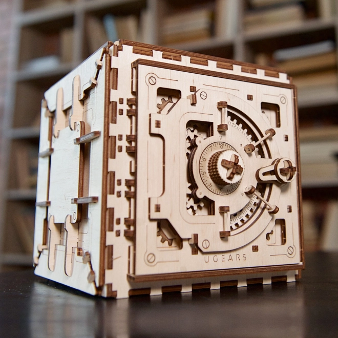 Ugears mechanická 3D drevená skladačka Trezor