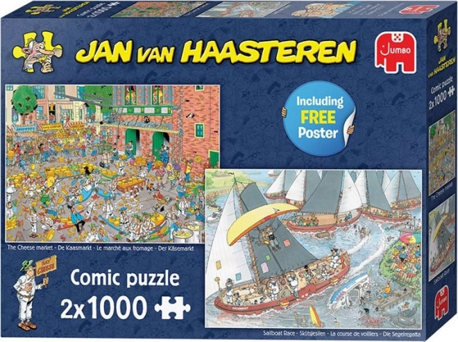 Jumbo puzzle Holandské tradície 2x1000 dielikov