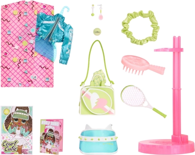 Zber tenisových doplnkov