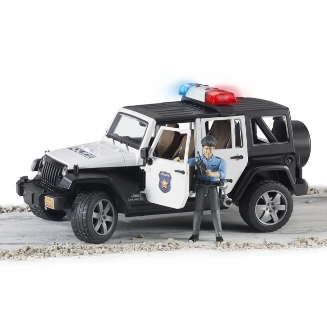 Jeep Wrangler Rubicon Policajný Auto s Figúrkou