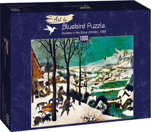 Puzzle Lovci v snehu 1000 dielikov