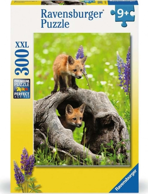 Ravensburger puzzle zvedavé líšky XXL 300 dielikov