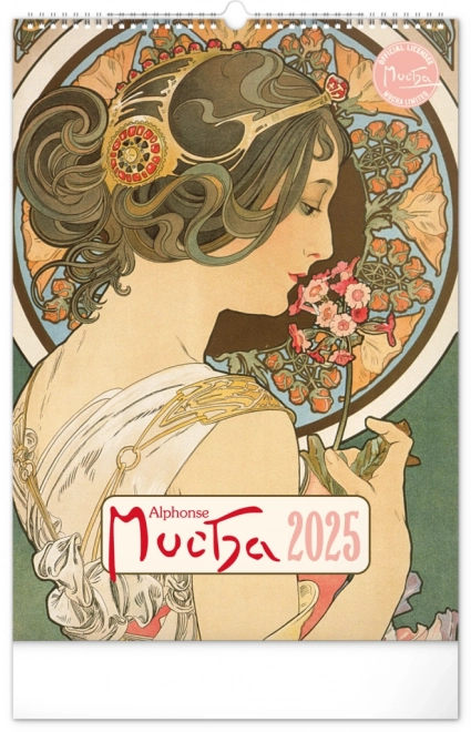 Nástenný kalendár Alfons Mucha 2025