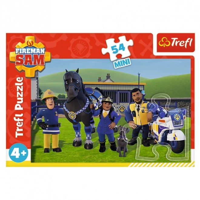 Mini puzzle 54 dielikov - Požiarnik Sam v pohotovosti