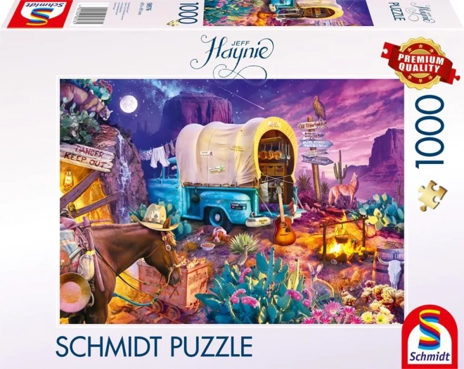 Schmidt Puzzle Kempovanie na divokom západe 1000 dielikov