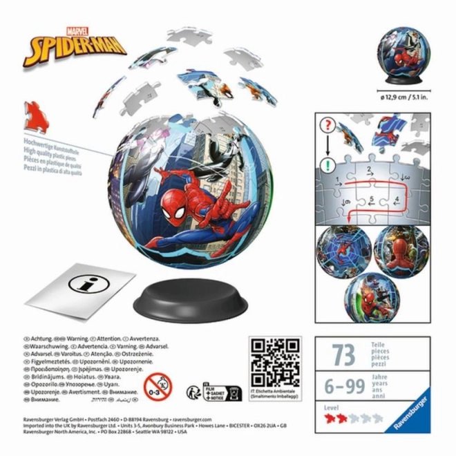 Puzzle 3D Kula Spiderman