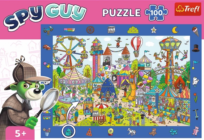 Trefl Puzzle Hľadanie Obrázkov Spy Guy: Zábavný Park 100 Dielikov