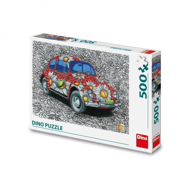 Maľovaný VW Chrobák puzzle 500 dielikov