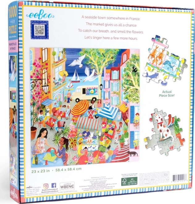 Čtvercové puzzle Francouzské trhy