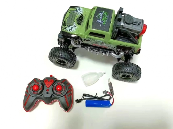 RC auto Rock Shark zelené