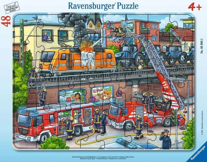 Ravensburger Puzzle Hasiči v akci 48 dielikov