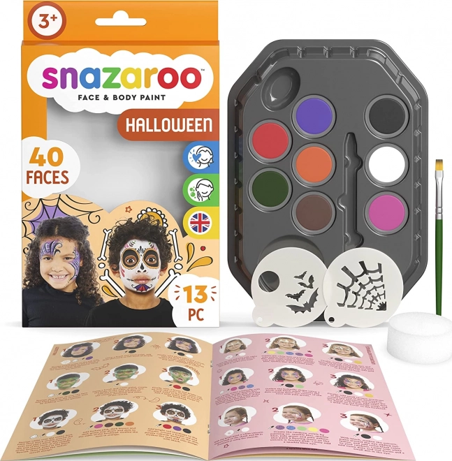 Snazaroo sada facepaint a šablóny Halloween