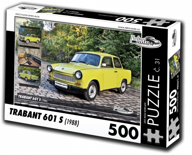 Retroauta puzzle Trabant 601 S 1988 500 dielikov