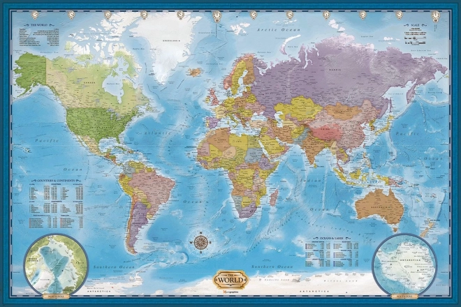 Puzzle mapa sveta 5000 dielikov