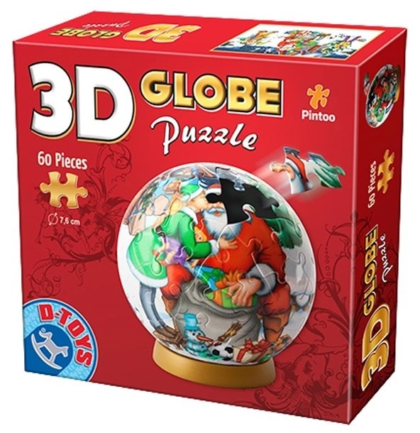 Vianočná 3D Puzzle Globus