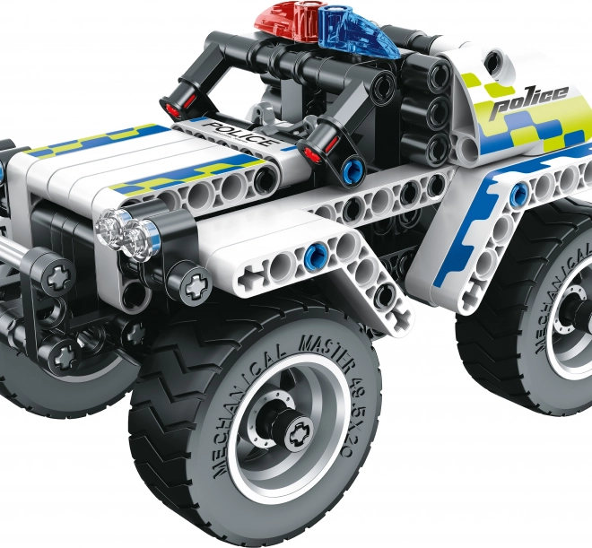 Stavebnica policajného auta 16 cm
