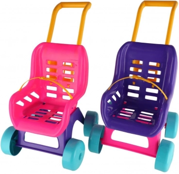 Teddies kočík pre bábiky Buggy Sport ružovo‑fialový