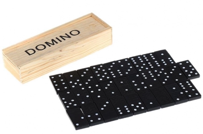 Domino v drevenej škatuľke s 28 kúskami