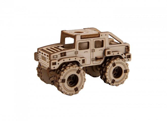 Drevené 3D puzzle - model Monster Truck