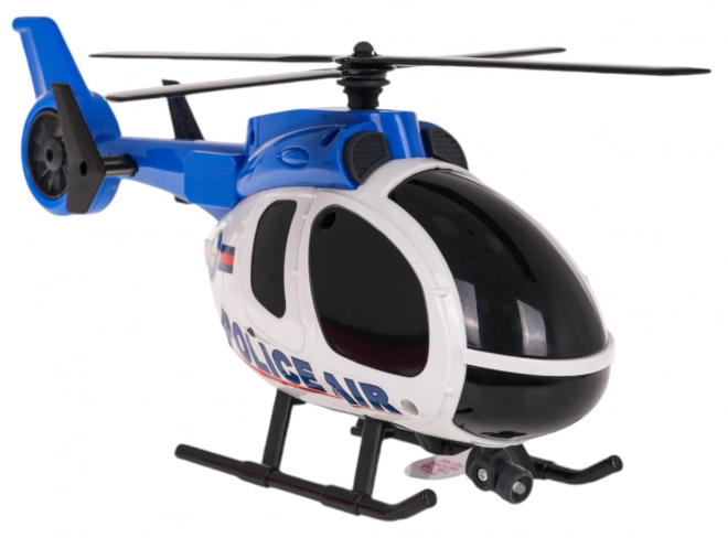 Zábavný policajný set - helikoptéra a auto