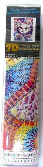 Diamantové maľovanie 7D Mačací pohľad 30x40 cm