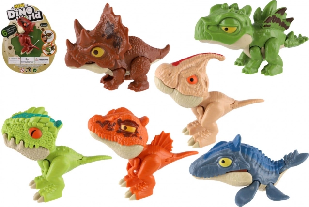 kusací dinosaurus mini 8 cm – plastová figúrka na karte