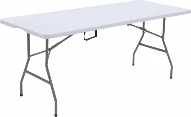 Skladací banketový stôl biely 180 x 74 cm