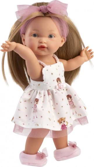 Realistická bábika Llorens Valeria s celovinylovým telom - 28 cm