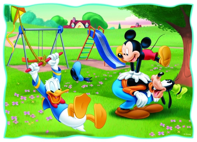 Trefl Puzzle Mickey Mouse: Krásny deň 4v1