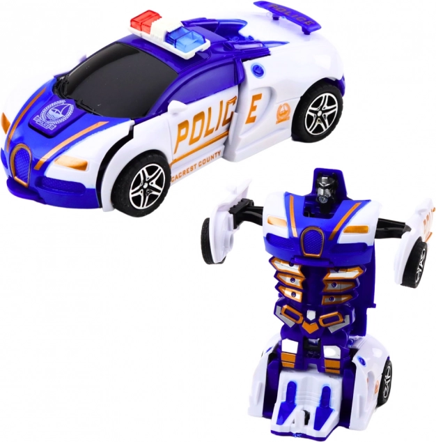 Auto Robot 2v1 Športové Policajné Auto