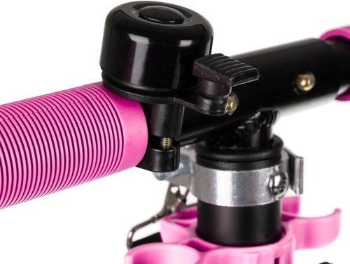 Skladacia mestská kolobežka pre deti s veľkými kolesami (200 mm) – ružová