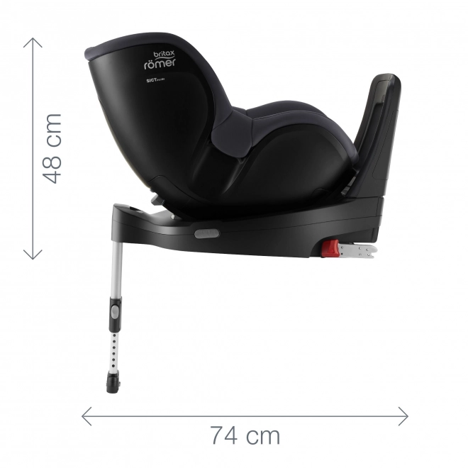 Autosedačka Britax Römer Dualfix 5Z a základňa Flex Base 5Z v Midnight Grey