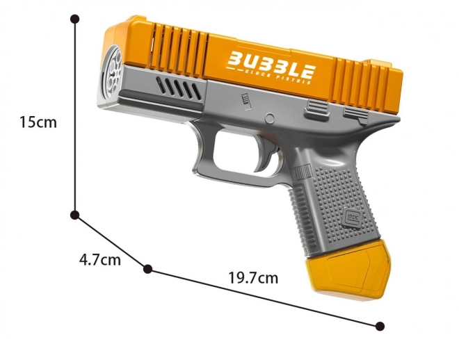 Pistol na mydlové bubliny s tekutinou