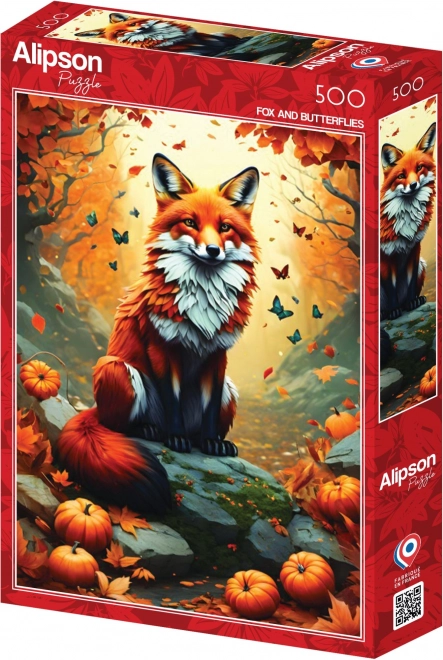Puzzle Jesenná Líška 500 Dielikov