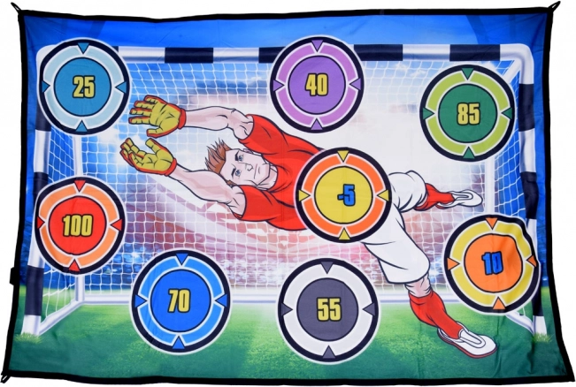 Súprava na hru futbal s terčoviskom a svietiacou loptou