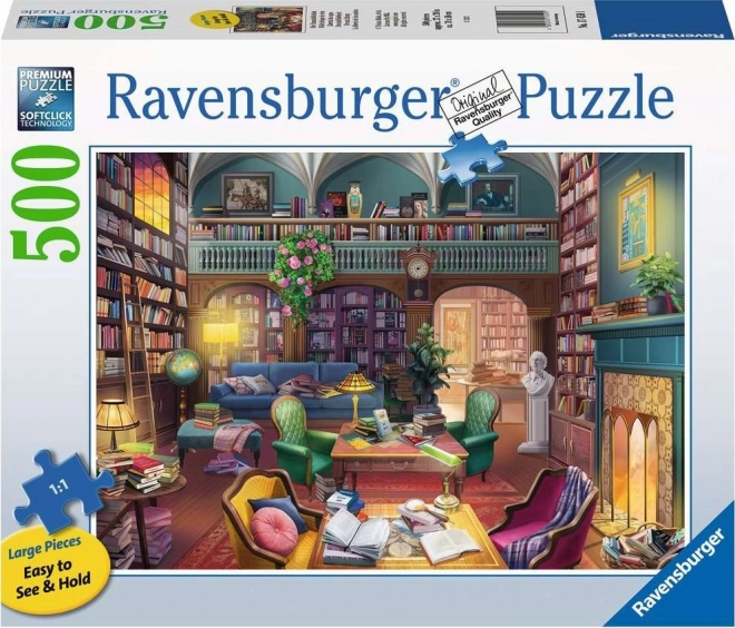 Ravensburger Puzzle Vysnená Knižnica XXL 500 Dielikov