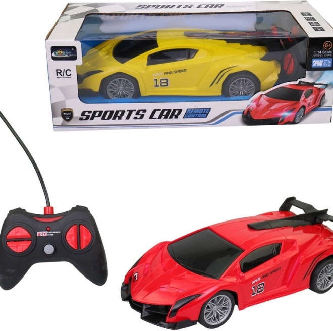 Auto s diaľkovým ovládaním s dymom a svetlom