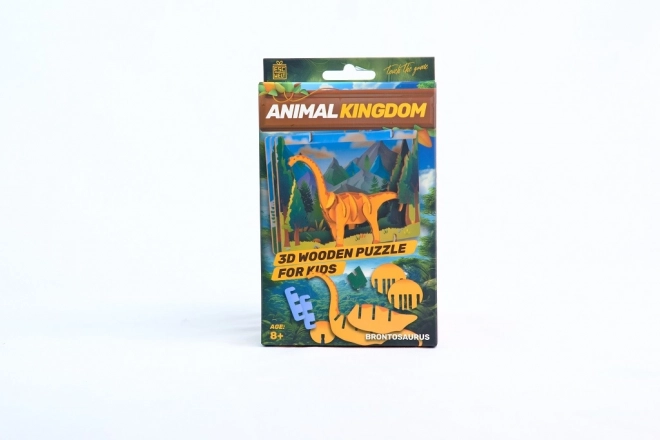 EscapeWelt 3D drevené puzzle Brontosaurus