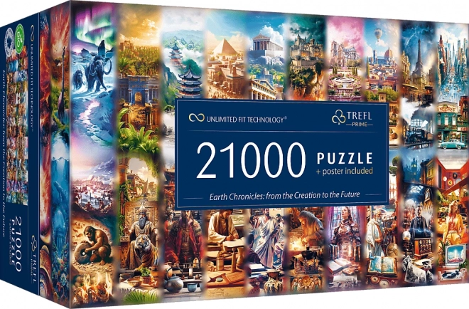 Trefl Puzzle Kronika Zeme: Od Stvorenia k Budúcnosti 21000 Dielov