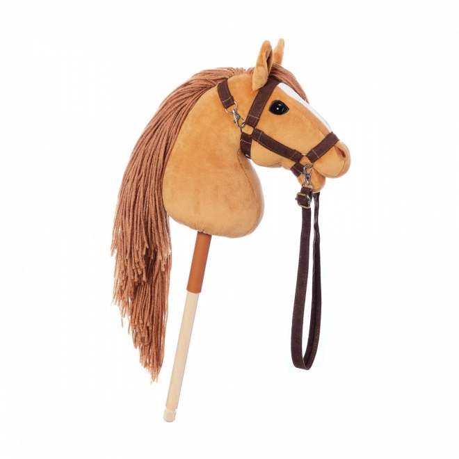 Drevený kôň na tyči Hobby Horse HOPPIHORSE Gaštanová hnedá