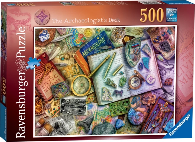 Ravensburger Puzzle Stôl Archeológa 500 Dielikov