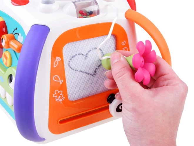 Kreslenie na mini tabuľku a optické animácie