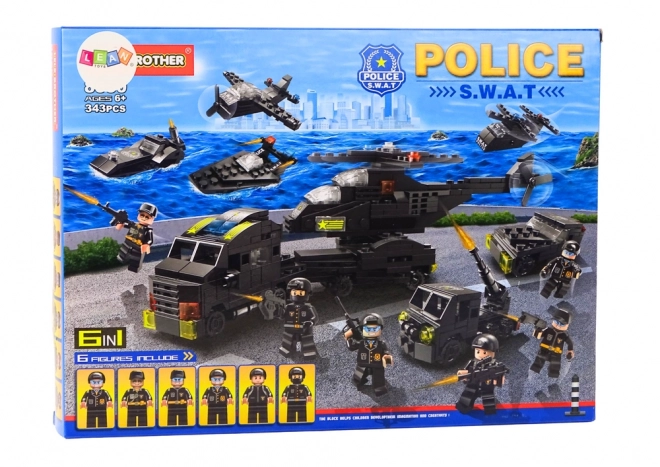 Policajné kocky s figúrkami 6v1