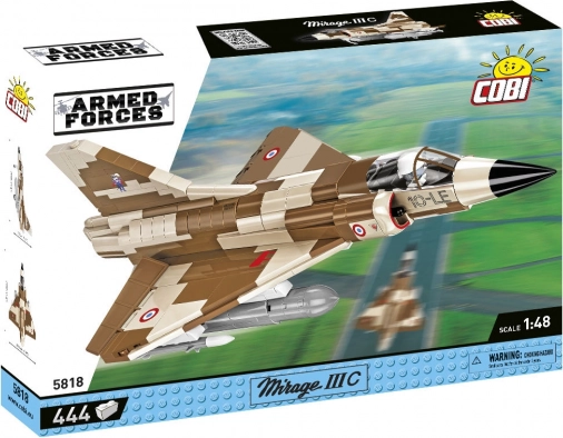 Stavebnica COBI Armed Forces – Mirage IIIC 1:48, 444 dielikov