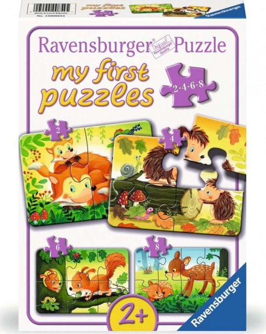 Ravensburger Moje prvé puzzle Lesné zvieratká 4v1