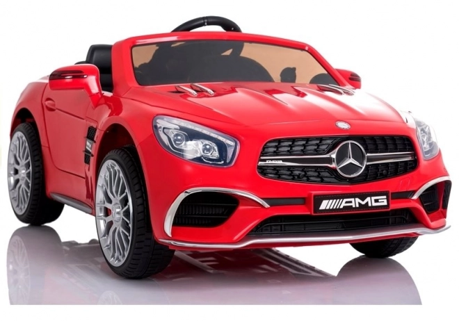 Detské akumulátorové auto Mercedes SL65 LCD červené