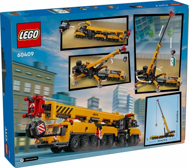 Lego City Žltý pohyblivý žeriav