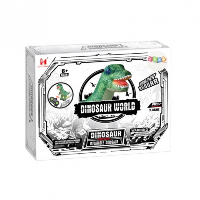 Zelený diaľkovo ovládaný nafukovací dinosaurus