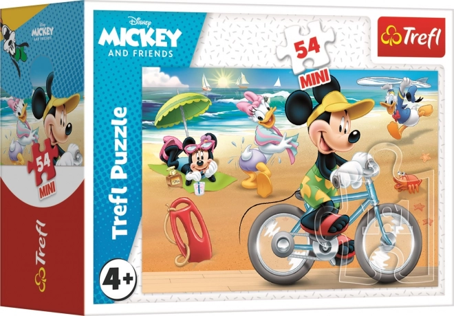 Puzzle Mickey Mouse: Na pláži 54 dielikov