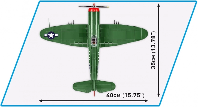 bojový lietadlo P-47 Thunderbolt z druhej svetovej vojny